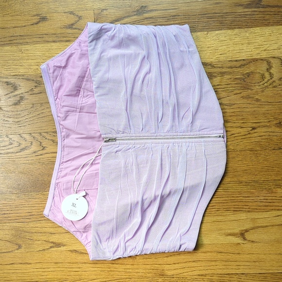 NEW Lilac Corset Top Violet Sleeveless Blouse Women's Size XL - Picture 2 of 13